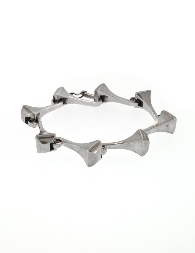 Gucci Vintage Sterling Silver Nail Bracelet Amarcord Vintage Fashion
