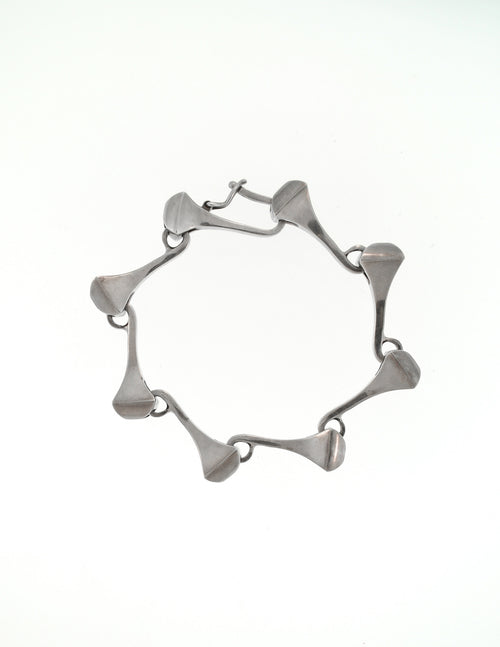 Gucci Vintage Sterling Silver Nail Bracelet Amarcord Vintage Fashion
