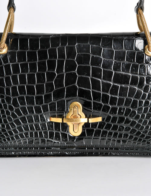 DONNA - CROC KELLY BAG