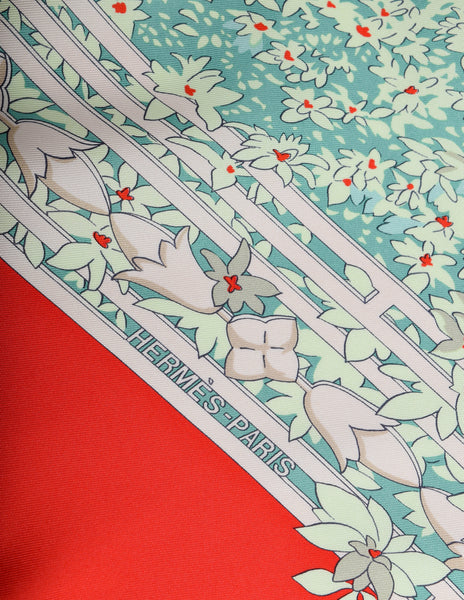 Hermes Vintage Le Fleuve Sacre Scenic Silk Scarf