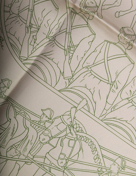 Hermes Vintage Grand Cortege A Moscou Silk Scarf
