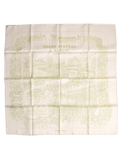 Hermes Vintage Grand Cortege A Moscou Silk Scarf