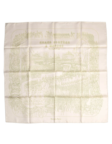 Hermes Vintage Grand Cortege A Moscou Silk Scarf