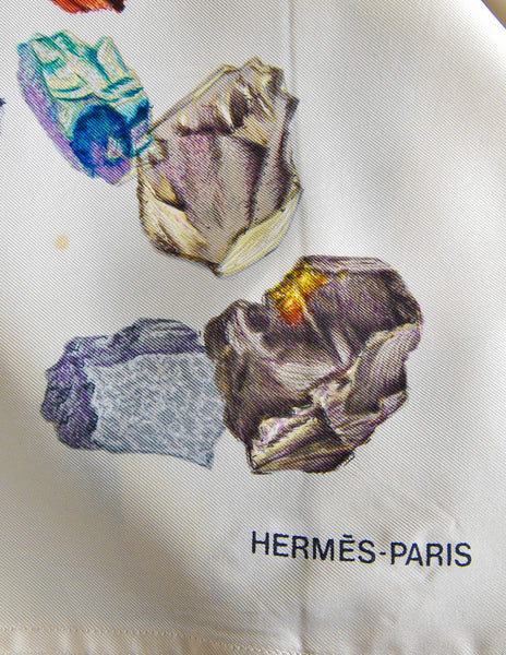 Hermès Vintage Mineraux Silk Button Down Shirt - Amarcord Vintage Fashion
 - 6
