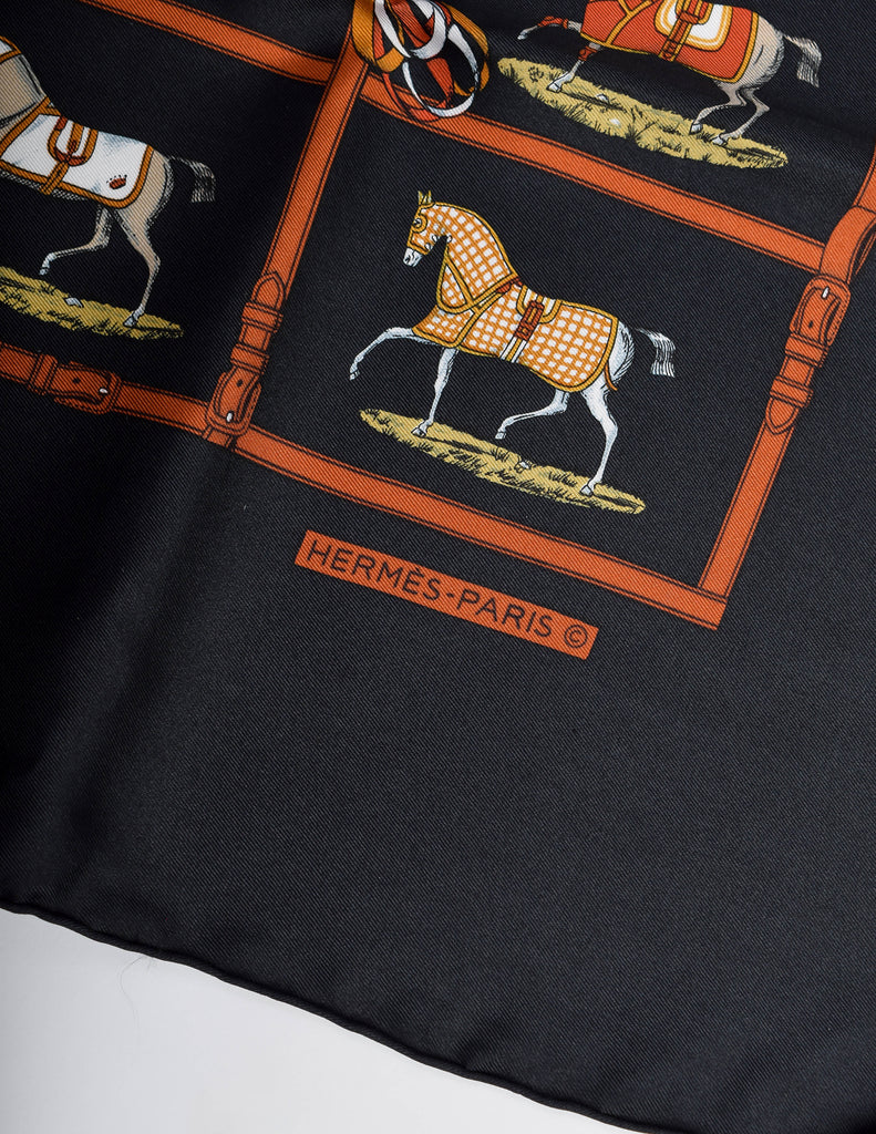 Hermes Vintage Petits Chevaux Equestrian Horse Silk Scarf – Amarcord  Vintage Fashion