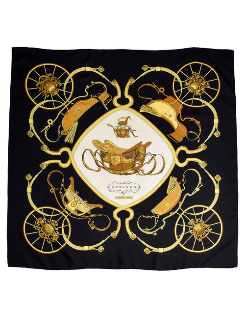 Hermes Vintage Springs Carriage Silk Scarf – Amarcord Vintage Fashion