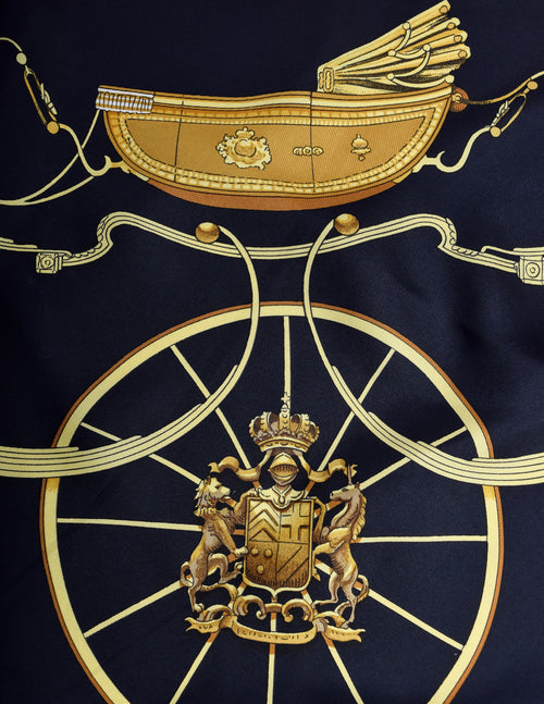 Hermes Vintage Springs Carriage Silk Scarf – Amarcord