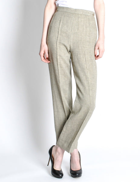 Hermès Linen Trouser Pant - Amarcord Vintage Fashion
 - 5