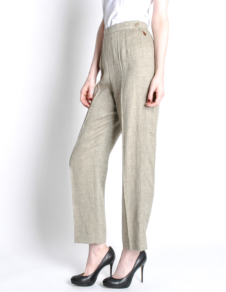 Hermès Linen Trouser Pant – Amarcord Vintage Fashion