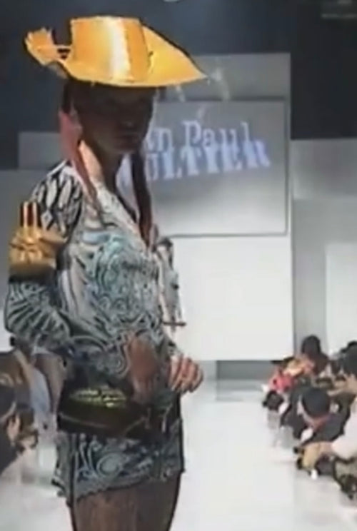 Jean Paul Gaultier Vintage SS 1996 Cyberbaba Tribal Tattoo Print