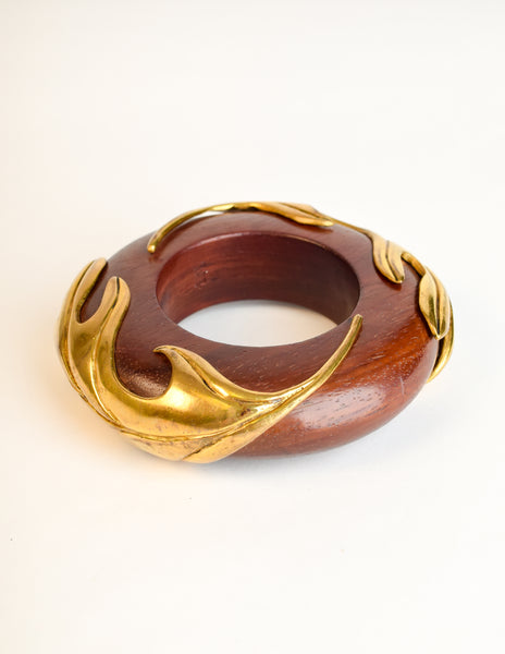 Unsigned Vintage Gold Gilt Snake Bracelet – MDVII