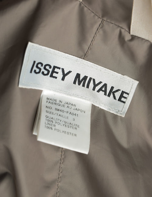 Issey Miyake Vintage Taupe Water Resistant Parka Rain Coat