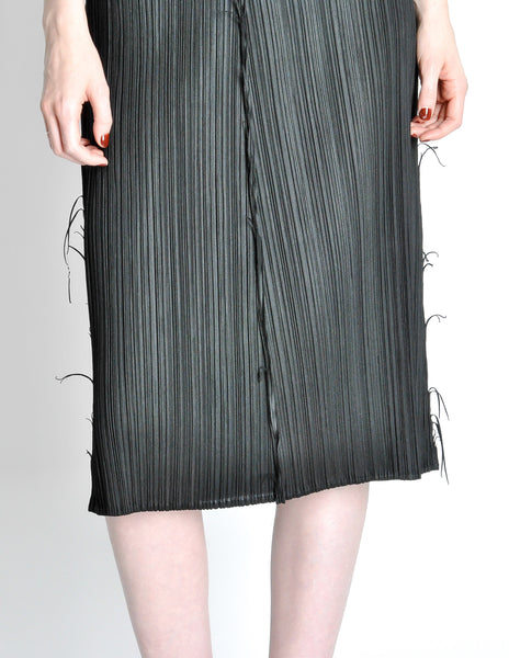 Issey Miyake Pleats Please Vintage Black Pleated Skirt