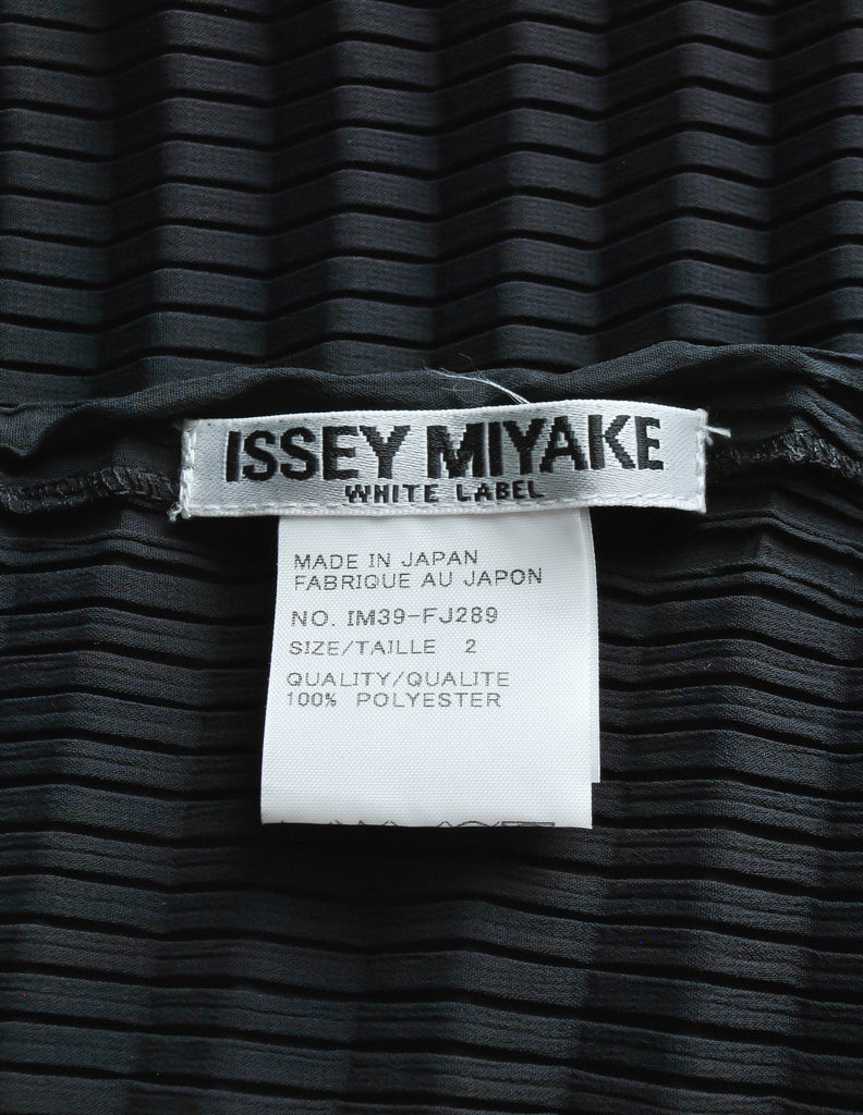 Issey Miyake Vintage Black Pleated Top – Amarcord Vintage Fashion