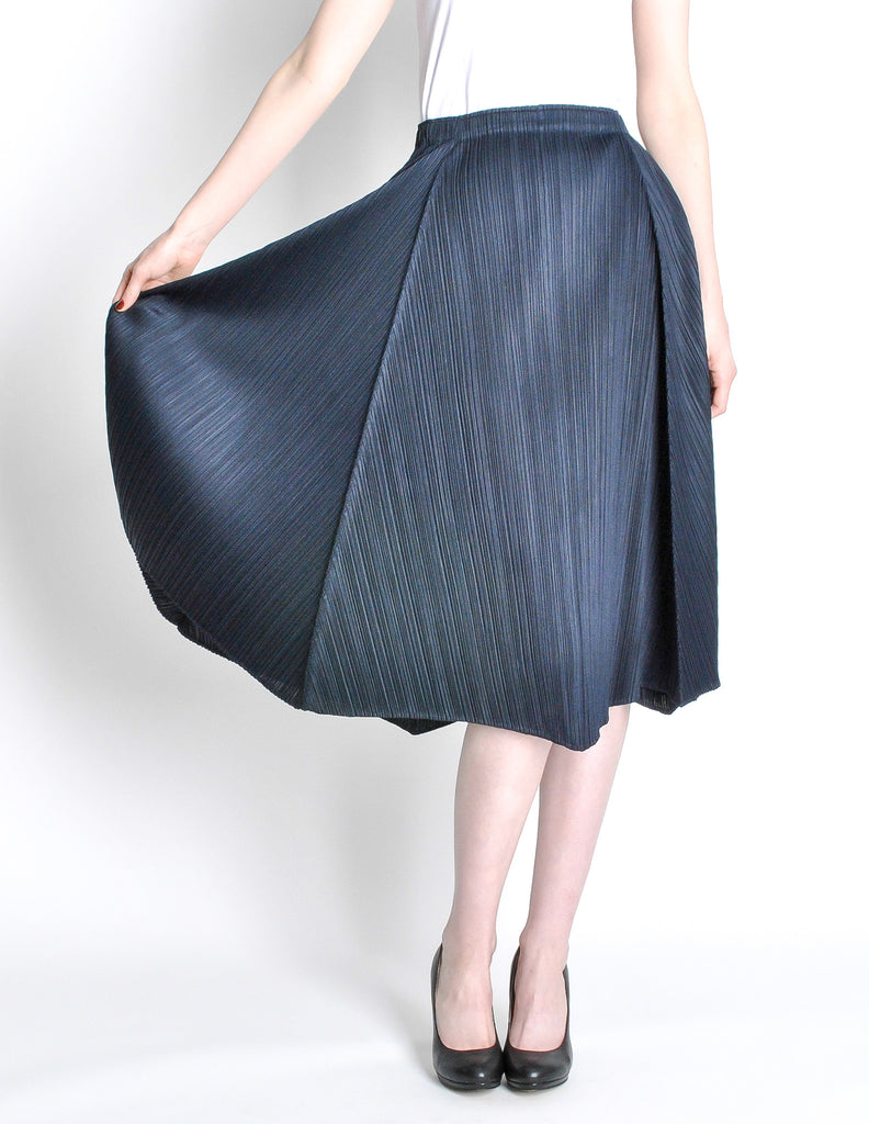 Issey Miyake Pleats Please Deep Blue Pleated Skirt – Amarcord