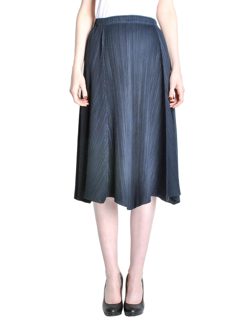スカート ISSEY MIYAKE Woman Skirt Navy IM46KG815 79 Pleats Please Issey Miyake Pleated Midi Skirt | Nordstrom