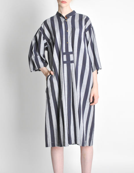 Issey Miyake Plantation Vintage Striped Dress
