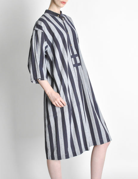 Issey Miyake Plantation Vintage Striped Dress