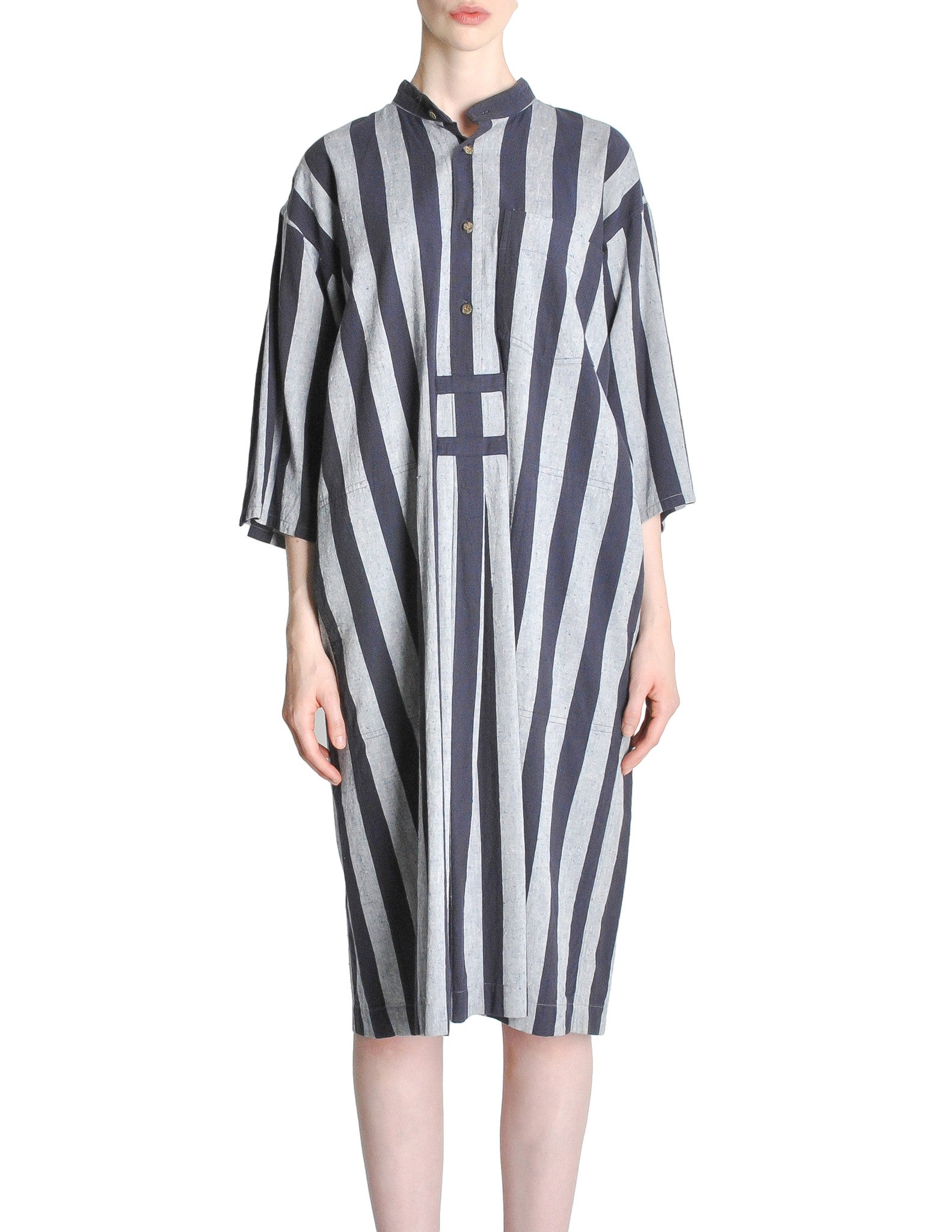 Issey Miyake Plantation Vintage Striped Dress