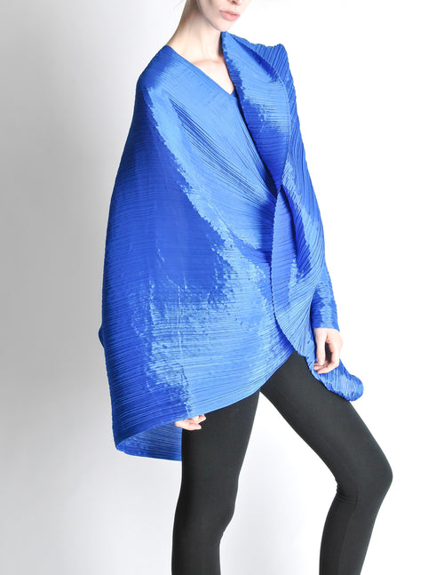 Issey Miyake Pleats Please Vintage Blue Pleated Multi