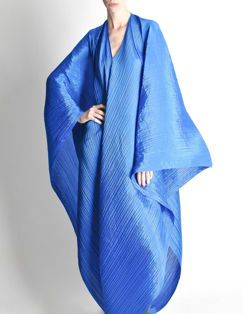 Issey Miyake Pleats Please Vintage Blue Pleated Multi
