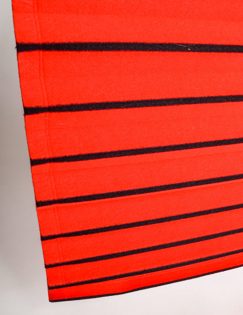 Issey Miyake Vintage Red & Black Felt Accordion Pleated Oversized Bag Amarcord Vintage Fashion