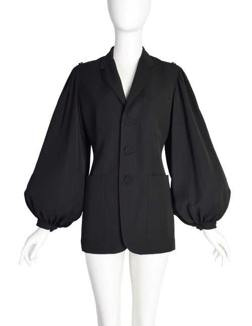 amerivintage　PUFF SLEEVE JACKET Jean Paul Gaultier Vintage Incredible Black Balloon Bishop