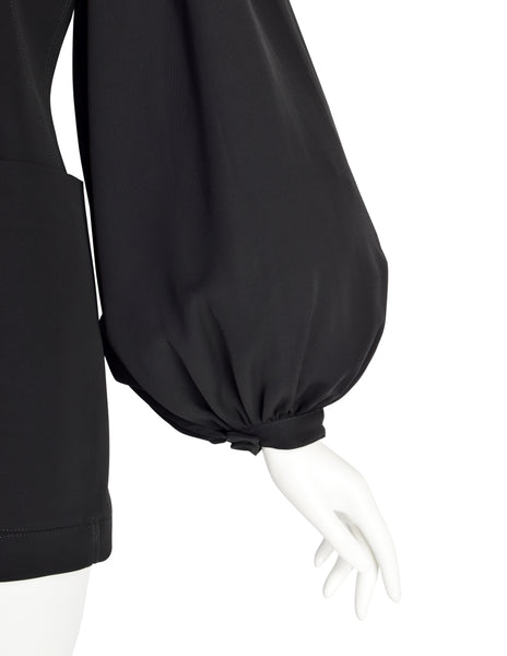 Jean Paul Gaultier Vintage Incredible Black Balloon Bishop Sleeve Blazer Jacket