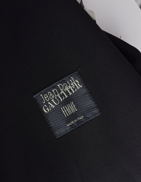 Jean Paul Gaultier Vintage Incredible Black Balloon Bishop Sleeve Blazer Jacket