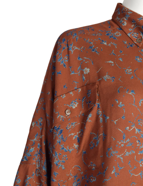 Jean Paul Gaultier Vintage AW 1983 Rare ULTRA WIDE Oversized Cropped Button Up Shirt
