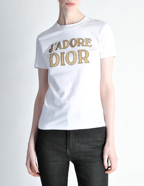Christian Dior Vintage J'Adore Dior White T-Shirt – Amarcord