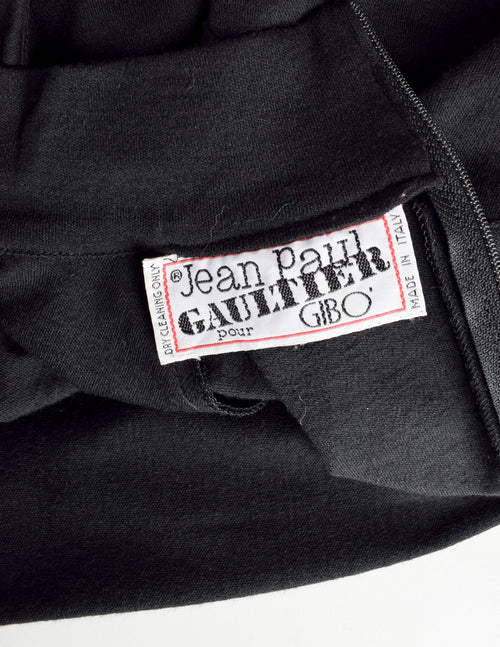 Jean Paul Gaultier Vintage AW 1985 Black Draping Exaggerated