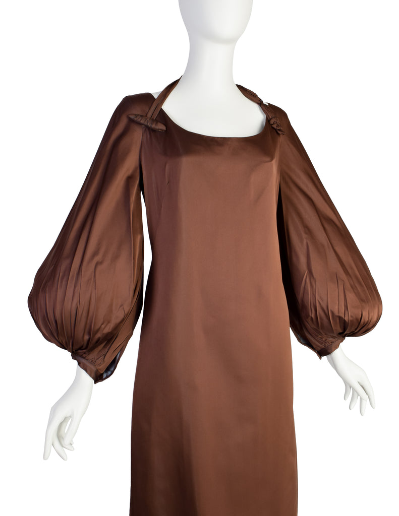 jean paul gaultier brown dress Dress woman Jean Paul Gaultier