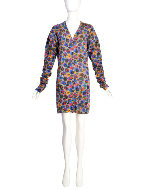 Jean Paul Gaultier Equator Vintage AW 1984 Grey Colorful Jean Paul Gaultier Equator Vintage AW 1984 Grey Colorful