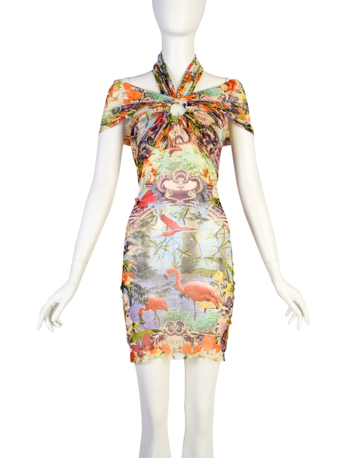 Jean Paul Gaultier Vintage SS 1999 Iconic Pastel Botanical