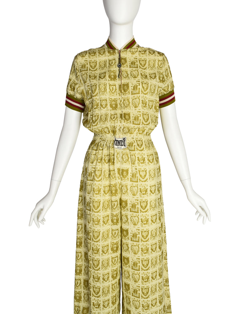 Jean Paul Gaultier Vintage SS 1990 'Junior Gaultier' Beige Green
