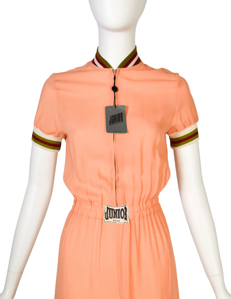 Jean Paul Gaultier Vintage SS 1990 'Junior Gaultier' Peach Jumpsuit