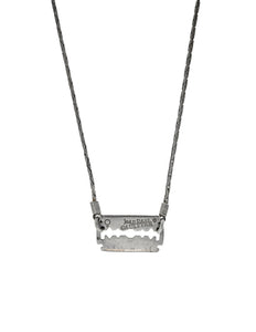 Jean Paul Gaultier Vintage Sterling Silver Razor Blade Necklace