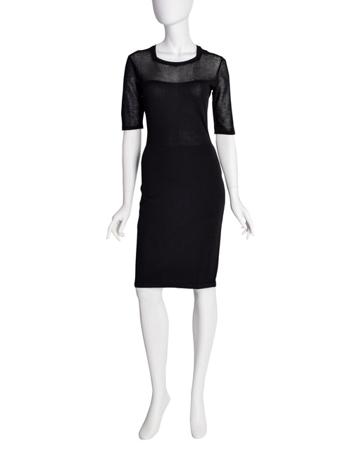 Jean Paul Gaultier Vintage Black Knit Bodycon Wiggle Dress – Amarcord  Vintage Fashion