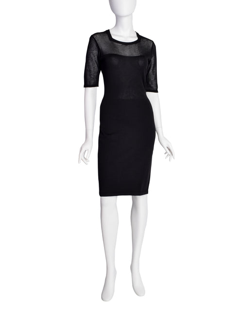 jean paul gaultier bodycon dress Snake-print mesh midi dress - brown