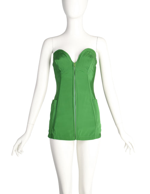Jean Paul Gaultier Vintage SS 1985 ICONIC Ultra Rare Green Pointed