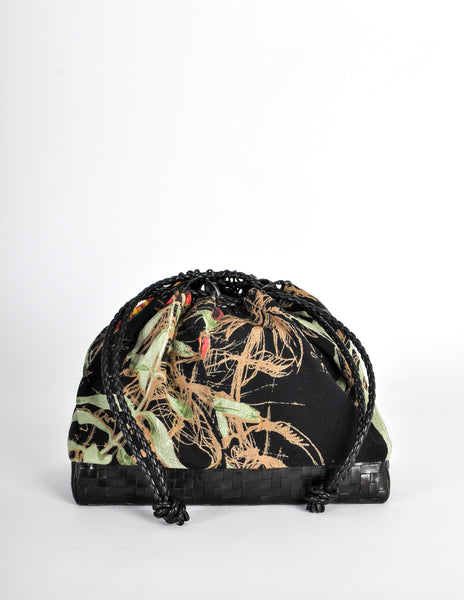 Jean Paul Gaultier Vintage Silk Floral Basket Handbag - Amarcord Vintage Fashion
 - 4