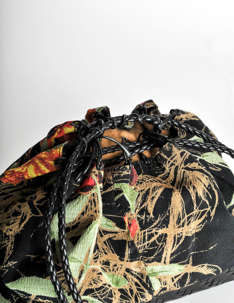 Jean Paul Gaultier Vintage Silk Floral Basket Handbag - Amarcord Vintage Fashion
 - 10
