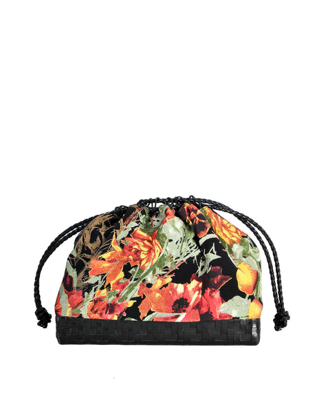 Jean Paul Gaultier Vintage Silk Floral Basket Handbag - Amarcord Vintage Fashion
 - 1