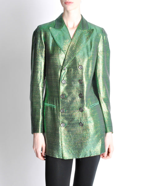 Jean Paul Gaultier Vintage Metallic Green Jacket