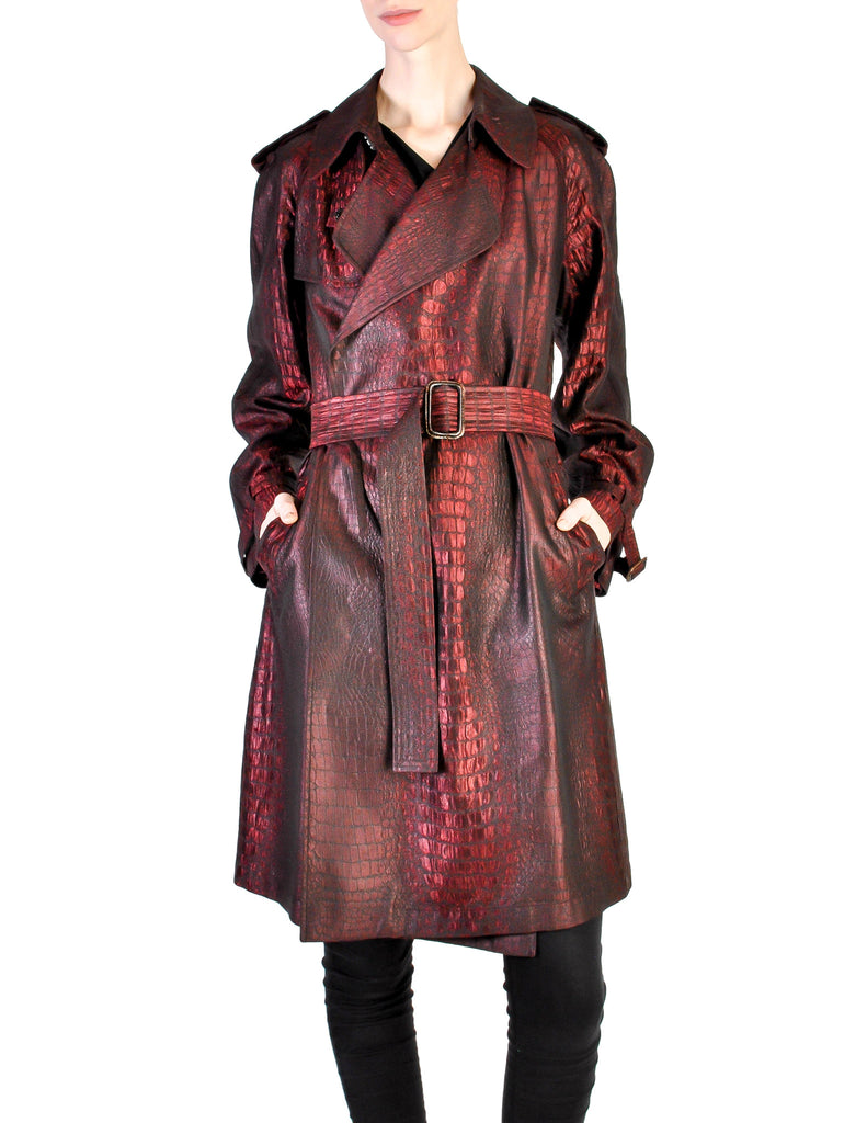 Alligator outlet trench coat