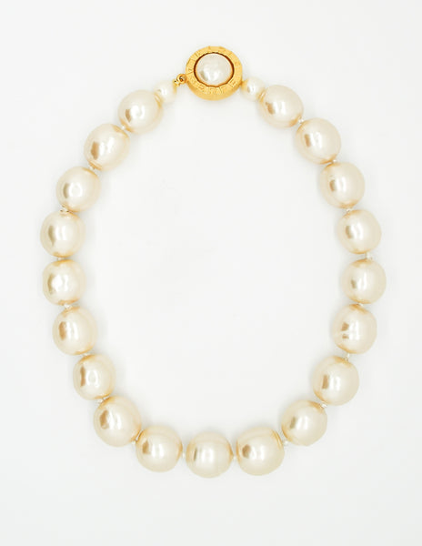 Karl Lagerfeld Vintage Large Pearl Necklace