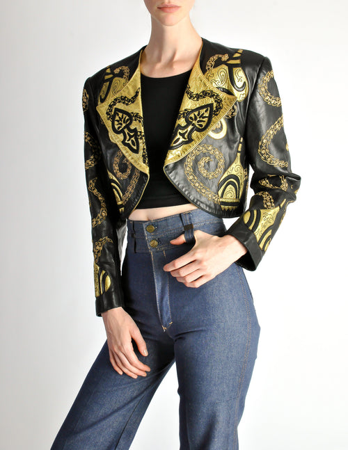 Black and gold deals jacket for womens
