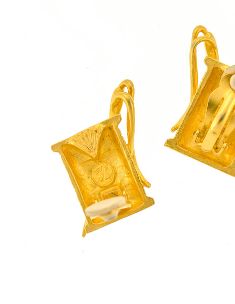 Karl Lagerfeld Vintage Needle & Thread Spool Earrings