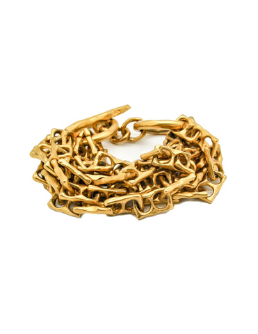Karl Lagerfeld Vintage Gold Multi-Strand Chain Bracelet